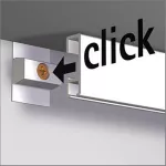 Závěsná galerijní lišta Click Rail 200 cm bílá Montáž lišty na kameny